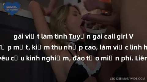 gái việt làm tình Tuyển gái call girl Việt Nam gợi cảm, đẹp mắt, kiếm thu nhập cao, làm việc linh hoạt, không yêu cầu kinh nghiệm, đào tạo miễn phí. Liên hệ ngay để biết thêm chi tiết!